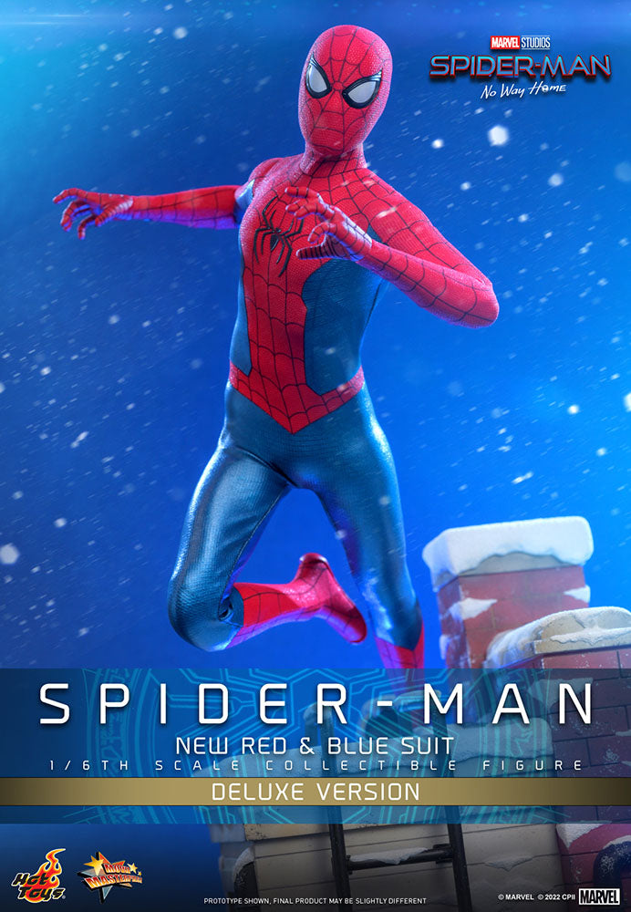 Spider-Man (New Red and Blue Suit) (Deluxe Version) 1/6 Spider-Man: No Way Home Figura Movie Masterpiece