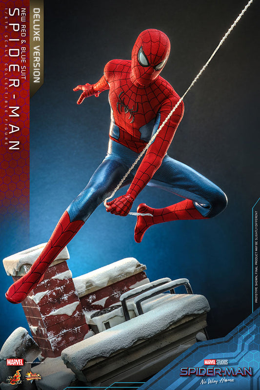 Spider-Man (New Red and Blue Suit) (Deluxe Version) 1/6 Spider-Man: No Way Home Figura Movie Masterpiece