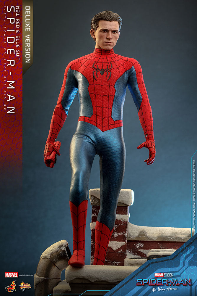 Spider-Man (New Red and Blue Suit) (Deluxe Version) 1/6 Spider-Man: No Way Home Figura Movie Masterpiece