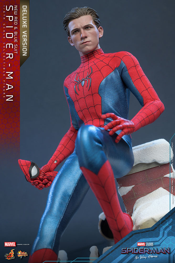 Spider-Man (New Red and Blue Suit) (Deluxe Version) 1/6 Spider-Man: No Way Home Figura Movie Masterpiece