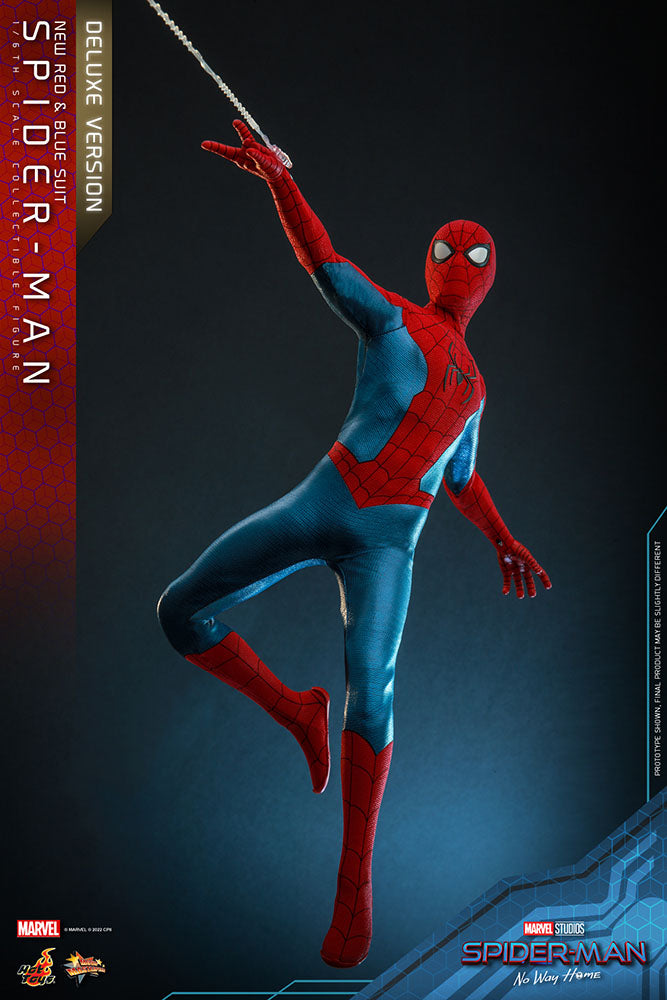 Spider-Man (New Red and Blue Suit) (Deluxe Version) 1/6 Spider-Man: No Way Home Figura Movie Masterpiece