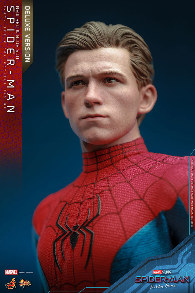 Spider-Man (New Red and Blue Suit) (Deluxe Version) 1/6 Spider-Man: No Way Home Figura Movie Masterpiece