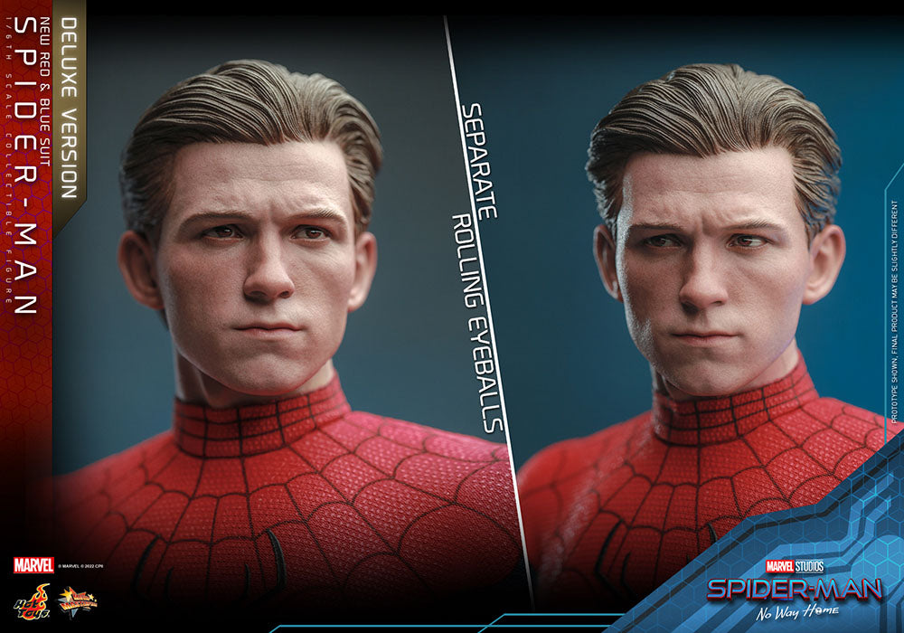 Spider-Man (New Red and Blue Suit) (Deluxe Version) 1/6 Spider-Man: No Way Home Figura Movie Masterpiece