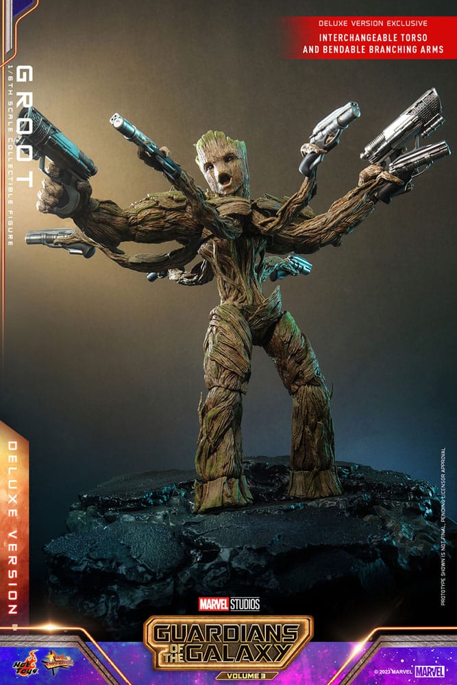Groot (Deluxe Version) 1/6 Guardianes de la Galaxia vol. 3 Figura Movie Masterpiece
