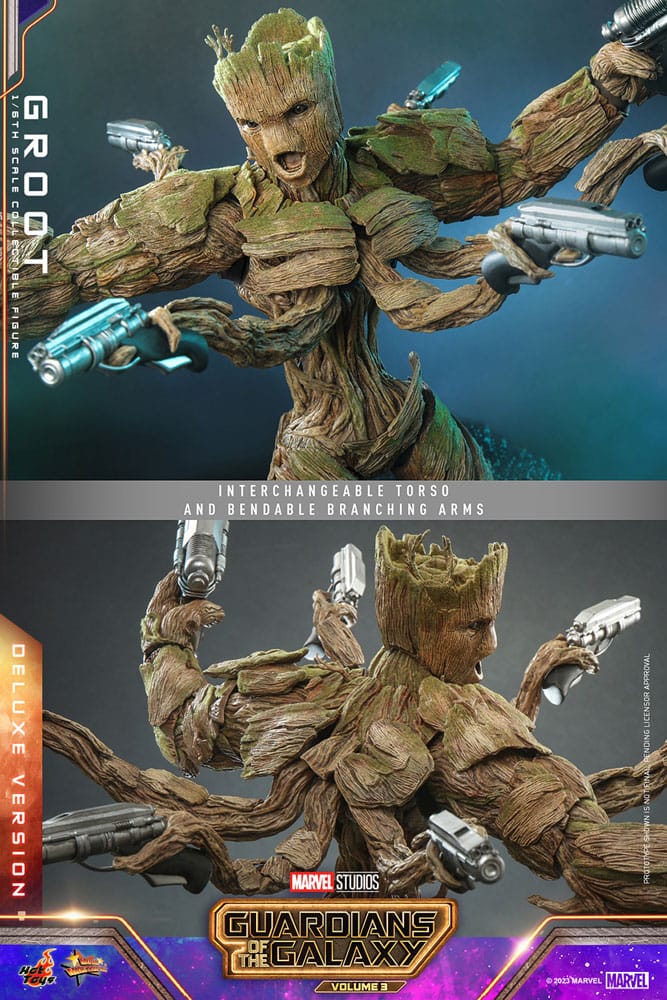 Groot (Deluxe Version) 1/6 Guardianes de la Galaxia vol. 3 Figura Movie Masterpiece