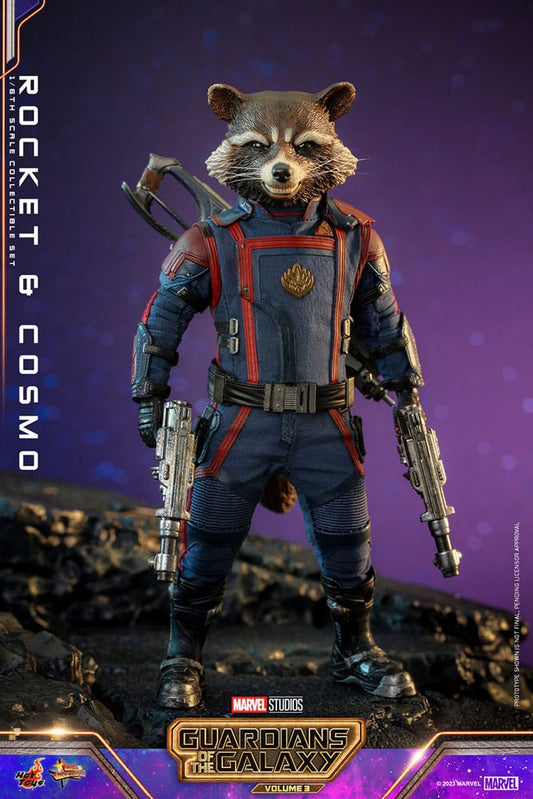 🔴PRE-ORDER Rocket & Cosmo 1/6 Guardianes de la Galaxia vol. 3 Figuras Movie Masterpiece