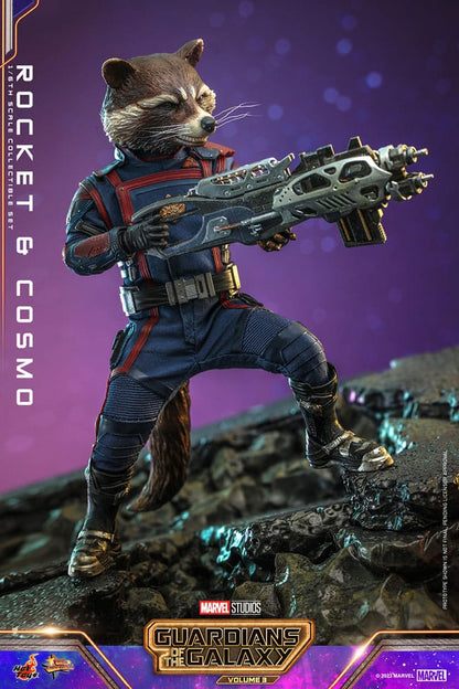 🔴PRE-ORDER Rocket & Cosmo 1/6 Guardianes de la Galaxia vol. 3 Figuras Movie Masterpiece