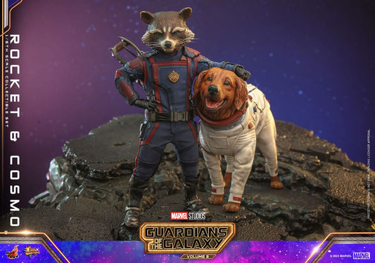 Rocket & Cosmo 1/6 Guardianes de la Galaxia vol. 3 Figuras Movie Masterpiece