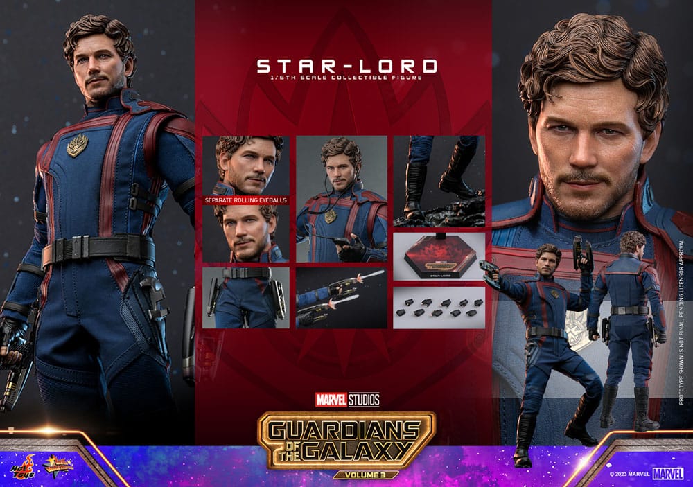 Star-Lord 1/6 Guardianes de la Galaxia vol. 3 Figura Movie Masterpiece