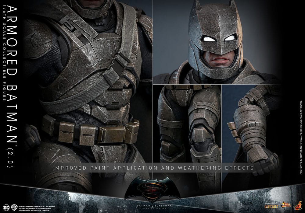 🔴PRE-ORDER Armored Batman 2.0 1/6 Batman v Superman: El amanecer de la justicia Figura Movie Masterpiece
