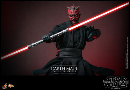🔴PRE-ORDER Darth Maul with Sith Speeder 1/6 Star Wars Episode I Figura Movie Masterpiece