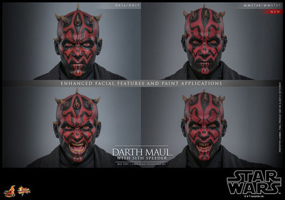 🔴PRE-ORDER Darth Maul with Sith Speeder 1/6 Star Wars Episode I Figura Movie Masterpiece