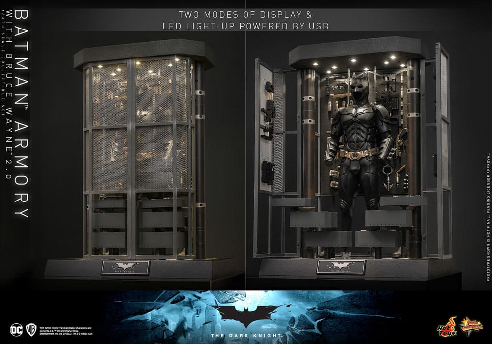 🔴PRE-ORDER Batman Armory with Bruce Wayne (2.0) 1/6 El caballero oscuro Figuras y Diorama Movie Masterpiece