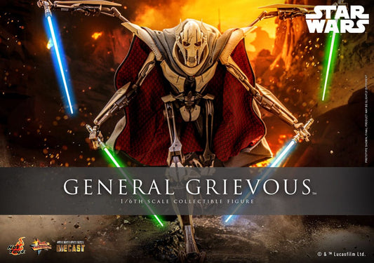 🔴PRE-ORDER General Grievous 1/6 Star Wars Figura Movie Masterpiece Diecast