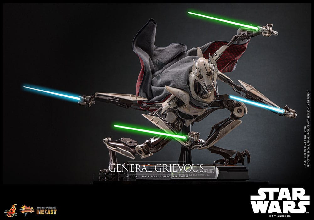 🔴PRE-ORDER General Grievous 1/6 Star Wars Figura Movie Masterpiece Diecast
