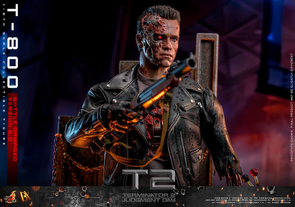 🔴PRE-ORDER T-800 Battle Damaged Version 2.0 1/6 Terminator 2 Figura Movie Masterpiece