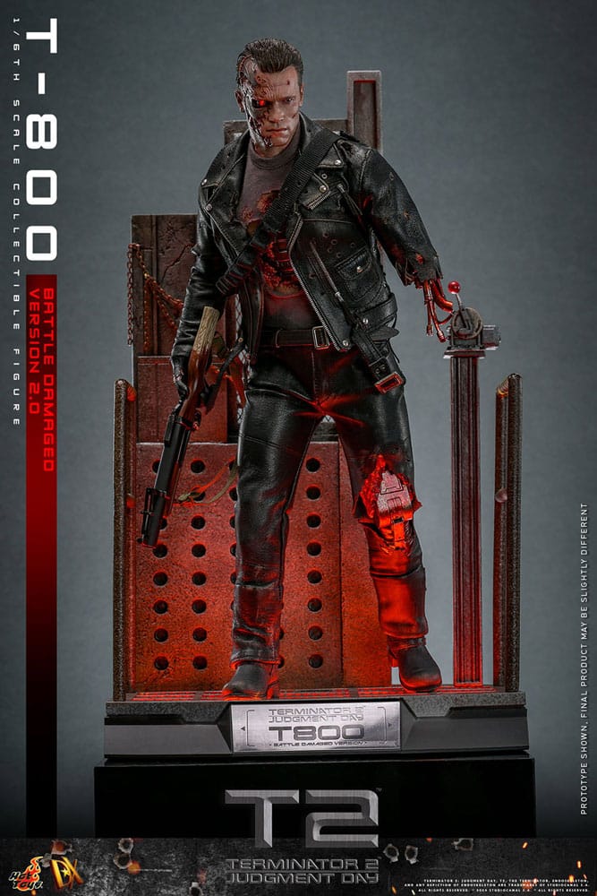 🔴PRE-ORDER T-800 Battle Damaged Version 2.0 1/6 Terminator 2 Figura Movie Masterpiece
