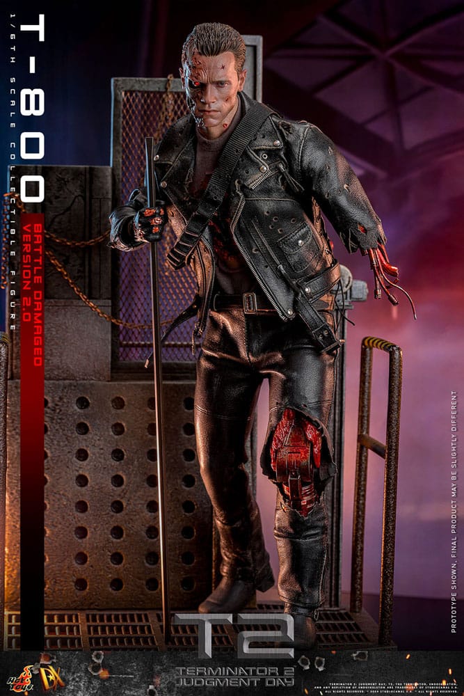 🔴PRE-ORDER T-800 Battle Damaged Version 2.0 1/6 Terminator 2 Figura Movie Masterpiece