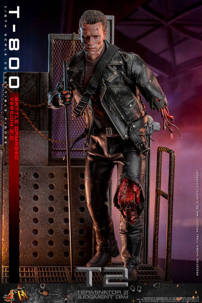 🔴PRE-ORDER T-800 Battle Damaged Version 2.0 1/6 Terminator 2 Figura Movie Masterpiece