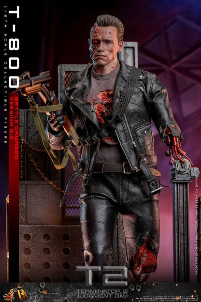 🔴PRE-ORDER T-800 Battle Damaged Version 2.0 1/6 Terminator 2 Figura Movie Masterpiece