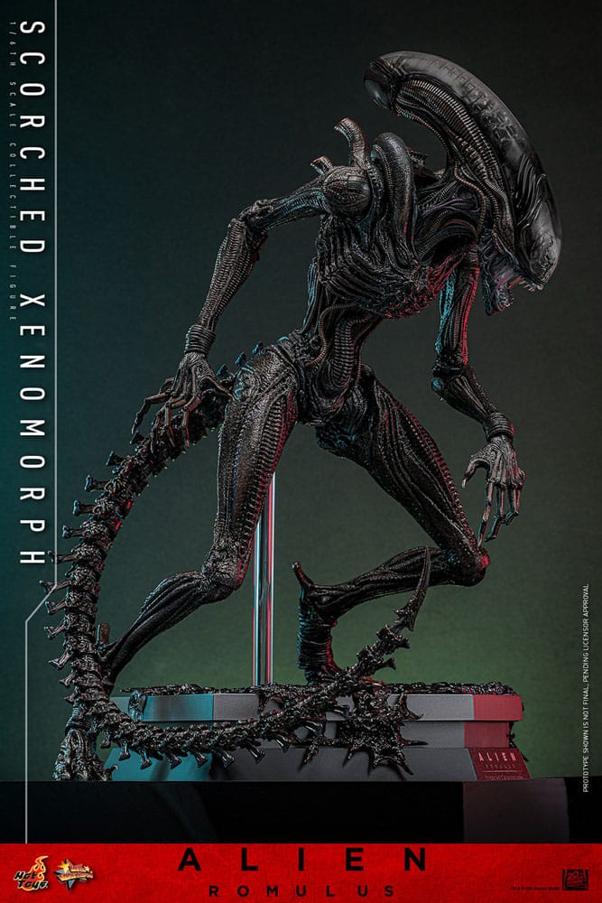 🔴PRE-ORDER Scorched Xenomorph 1/6 Alien: Romulus Figura Movie Masterpiece