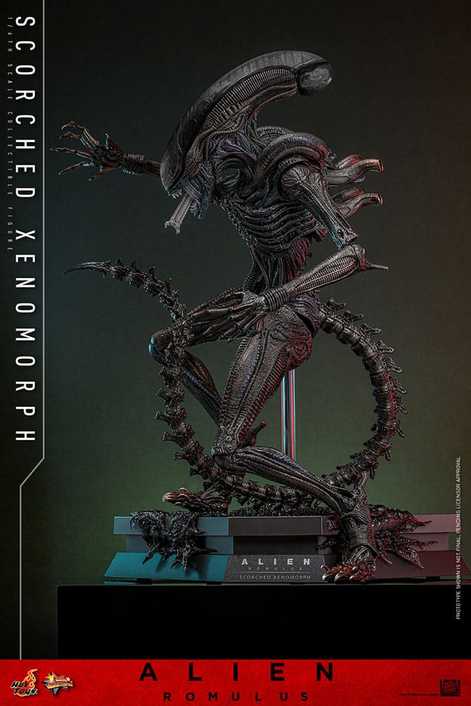 🔴PRE-ORDER Scorched Xenomorph 1/6 Alien: Romulus Figura Movie Masterpiece