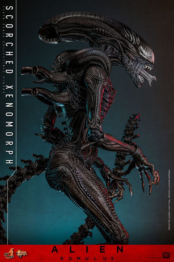 🔴PRE-ORDER Scorched Xenomorph 1/6 Alien: Romulus Figura Movie Masterpiece