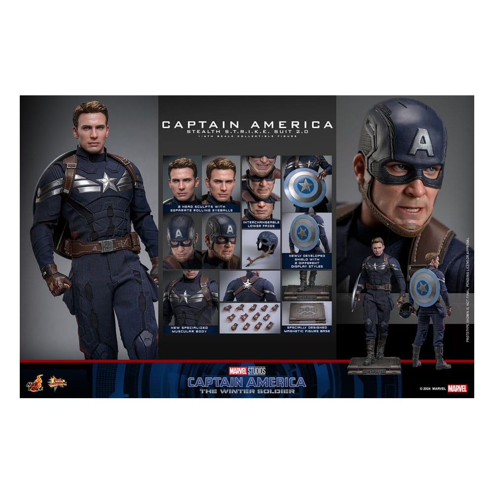 🔴PRE-ORDER Captain America (Stealth S.T.R.I.K.E. Suit) 2.0 1/6 Capitán América: el Soldado de Invierno Figura Movie Masterpiece