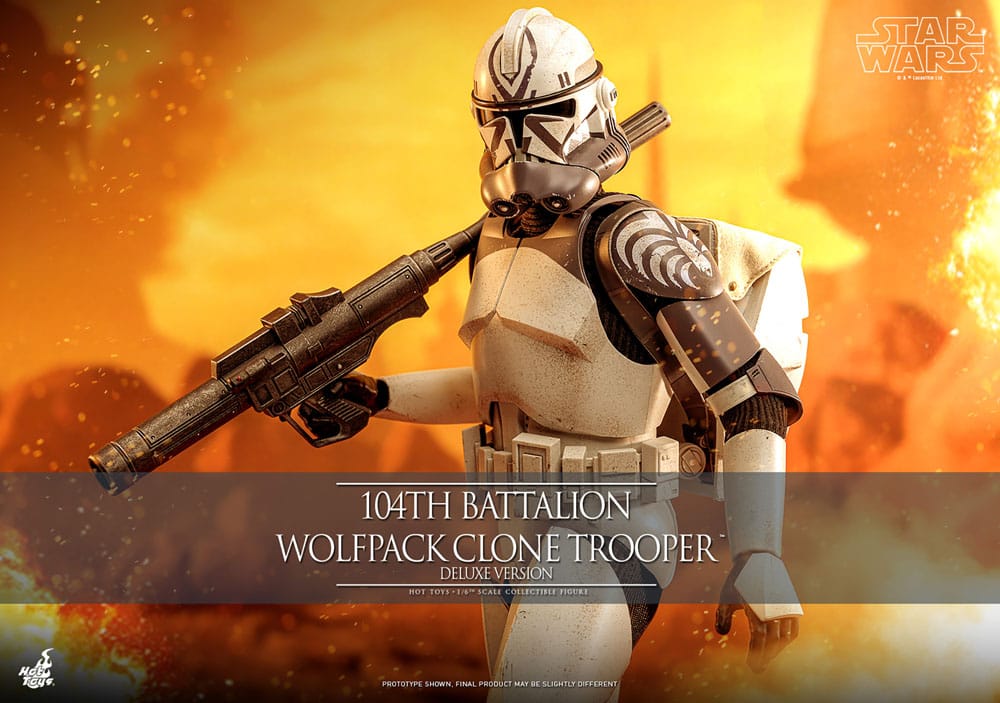 🔴PRE-ORDER 104th Battalion Wolfpack Clone Trooper Deluxe Version 1/6 Star Wars The Clone Wars Figura
