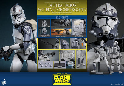 🔴PRE-ORDER 104th Battalion Wolfpack Clone Trooper Deluxe Version 1/6 Star Wars The Clone Wars Figura