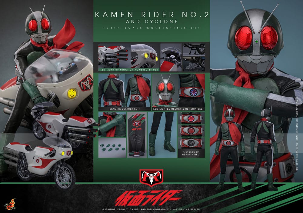 🔴PRE-ORDER Kamen Rider No. 2 and Cylone 1/6 Kamen Rider
