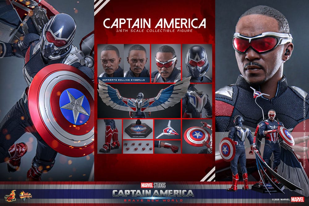 🔴PRE-ORDER Captain America 1/6 Captain America: Brave New World Movie Masterpiece