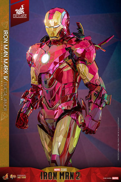 🔴PRE-ORDER Iron Man Mark VI (Fractal Armor) Hot Toys Exclusive 1/6 Iron Man Figura Movie Masterpiece Diecast
