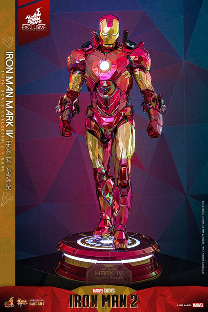 🔴PRE-ORDER Iron Man Mark VI (Fractal Armor) Hot Toys Exclusive 1/6 Iron Man Figura Movie Masterpiece Diecast