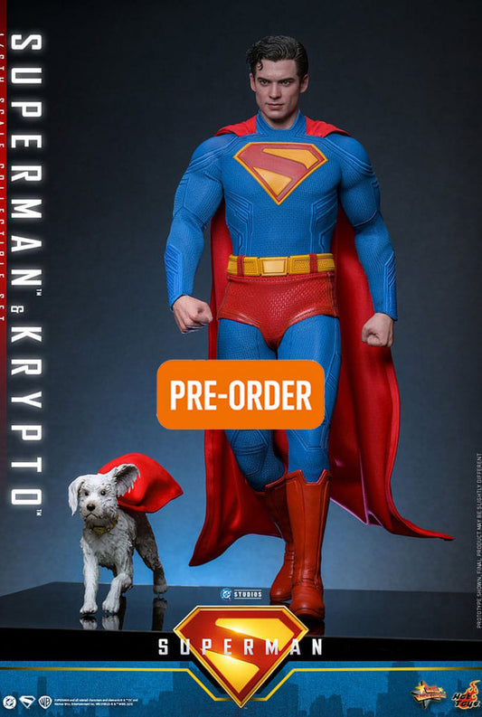 🔴PRE-ORDER Superman & Krypto 1/6 Superman (2025) Figura Movie Masterpiece