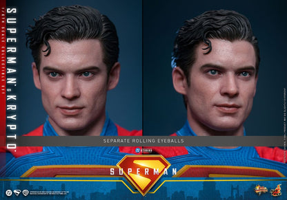 🔴PRE-ORDER Superman & Krypto 1/6 Superman (2025) Figura Movie Masterpiece