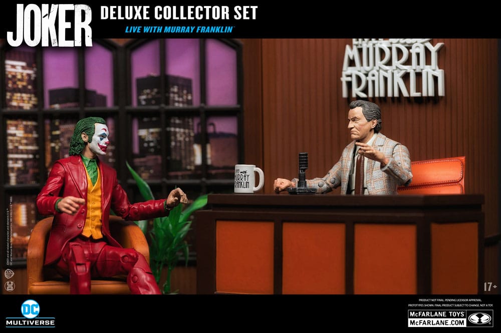 Joker DC Multiverse (Joker Movie) Figura Deluxe Colllector The Joker (Live with Murray Franklin) Limited Edition 18 cm