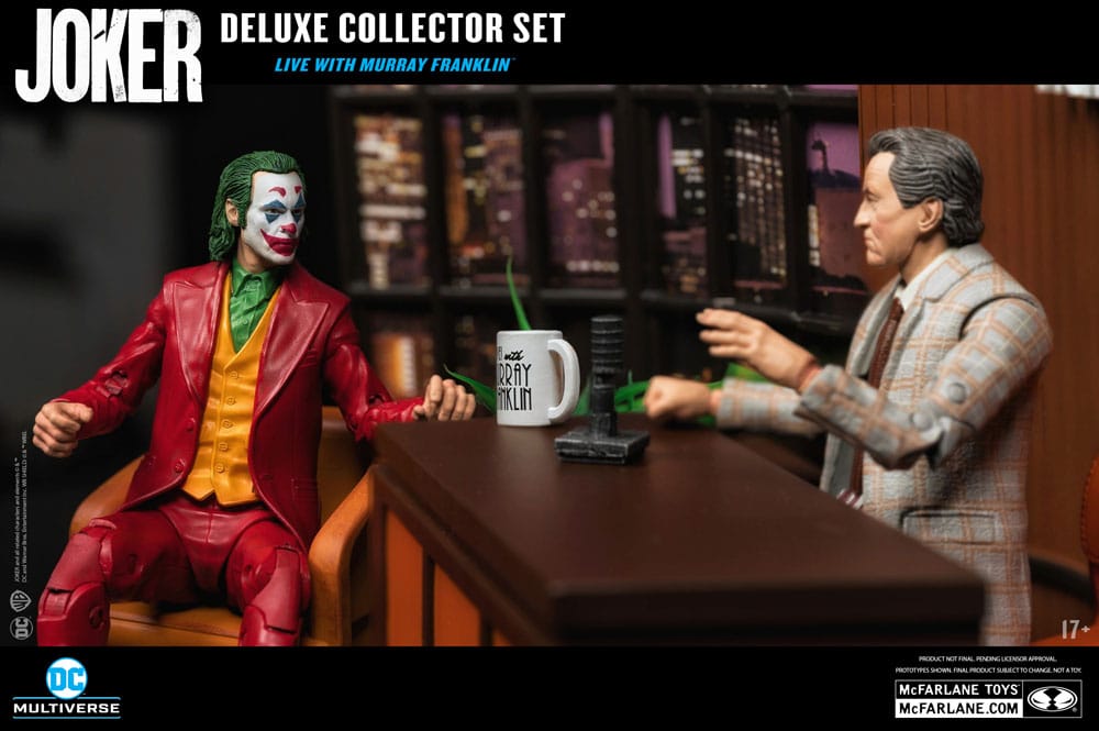 Joker DC Multiverse (Joker Movie) Figura Deluxe Colllector The Joker (Live with Murray Franklin) Limited Edition 18 cm