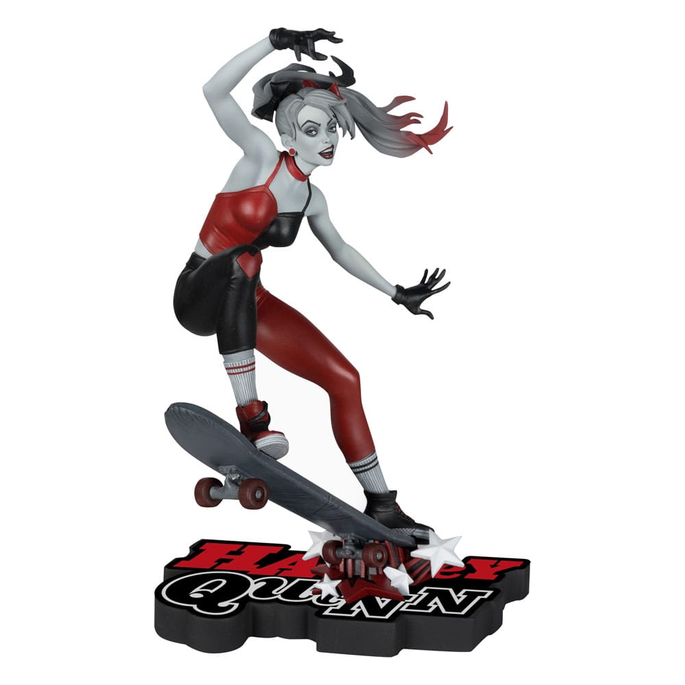 Harley Quinn: Red, White & Black Harley Quinn by Ivan Tao 20 cm 1/10 DC Direct Estatua