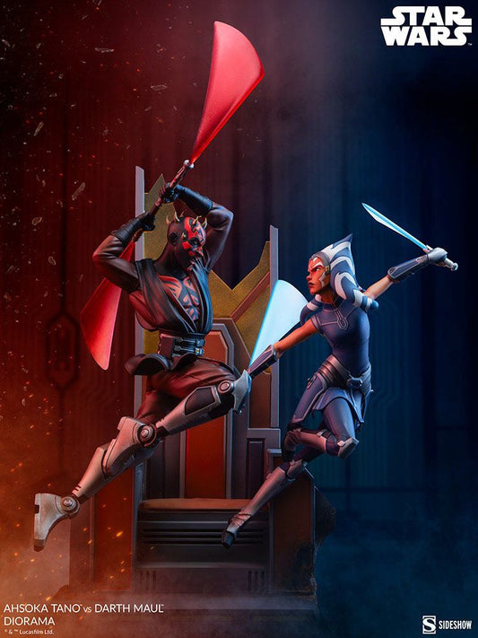 Ahsoka Tano vs Darth Maul 51 cm Star Wars: The Clone Wars Diorama