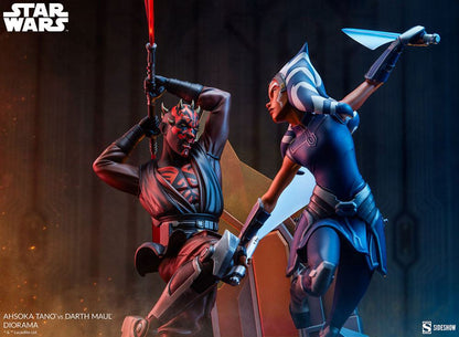 Ahsoka Tano vs Darth Maul 51 cm Star Wars: The Clone Wars Diorama
