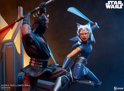 Ahsoka Tano vs Darth Maul 51 cm Star Wars: The Clone Wars Diorama
