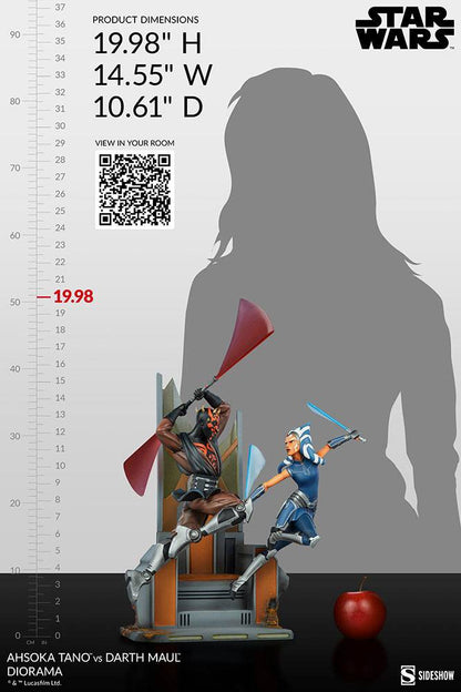 Ahsoka Tano vs Darth Maul 51 cm Star Wars: The Clone Wars Diorama