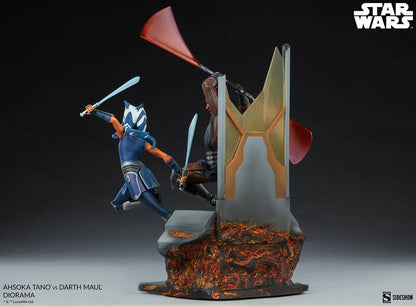 Ahsoka Tano vs Darth Maul 51 cm Star Wars: The Clone Wars Diorama