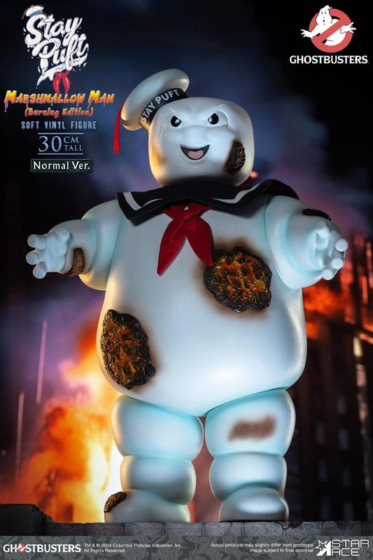 Marshmallow Man Burning Edition Normal Version 30 cm Ghostbusters Estatua Soft Vinyl Stay Puft